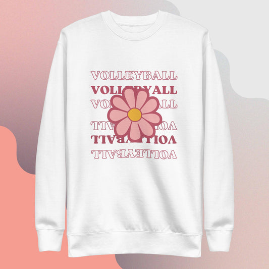 Flower Vball Unisex Premium Sweatshirt